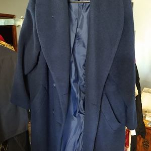 Full length cashmere navy